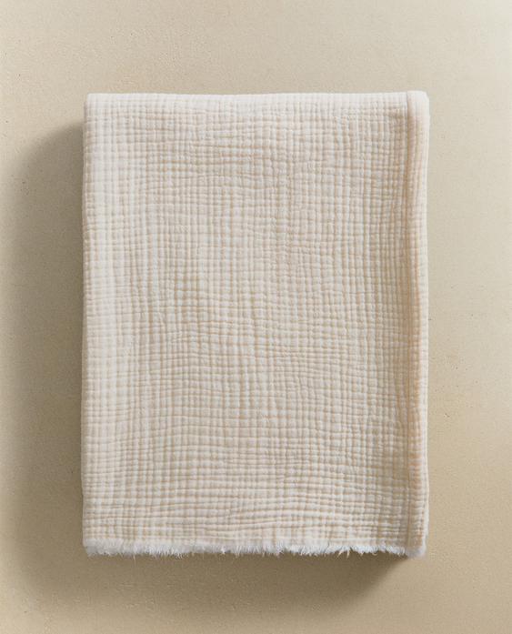 COTTON MUSLIN THROW