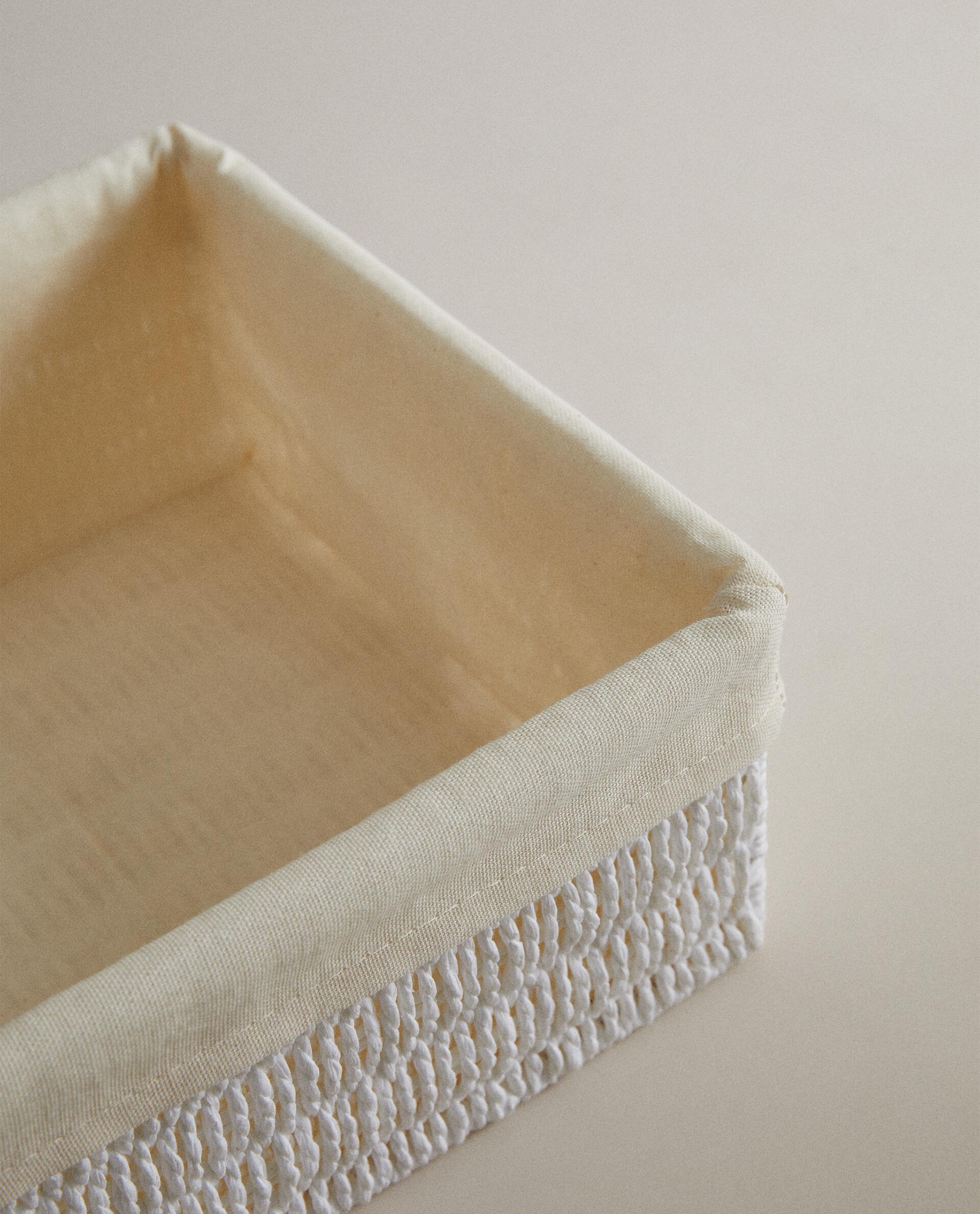 RECTANGULAR BASKET WITH COTTON LINING product thumbnail 19