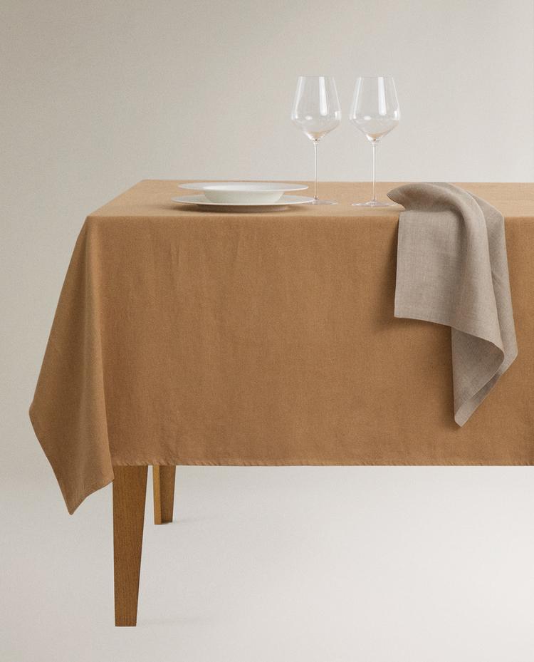 THICK LINEN TABLECLOTH