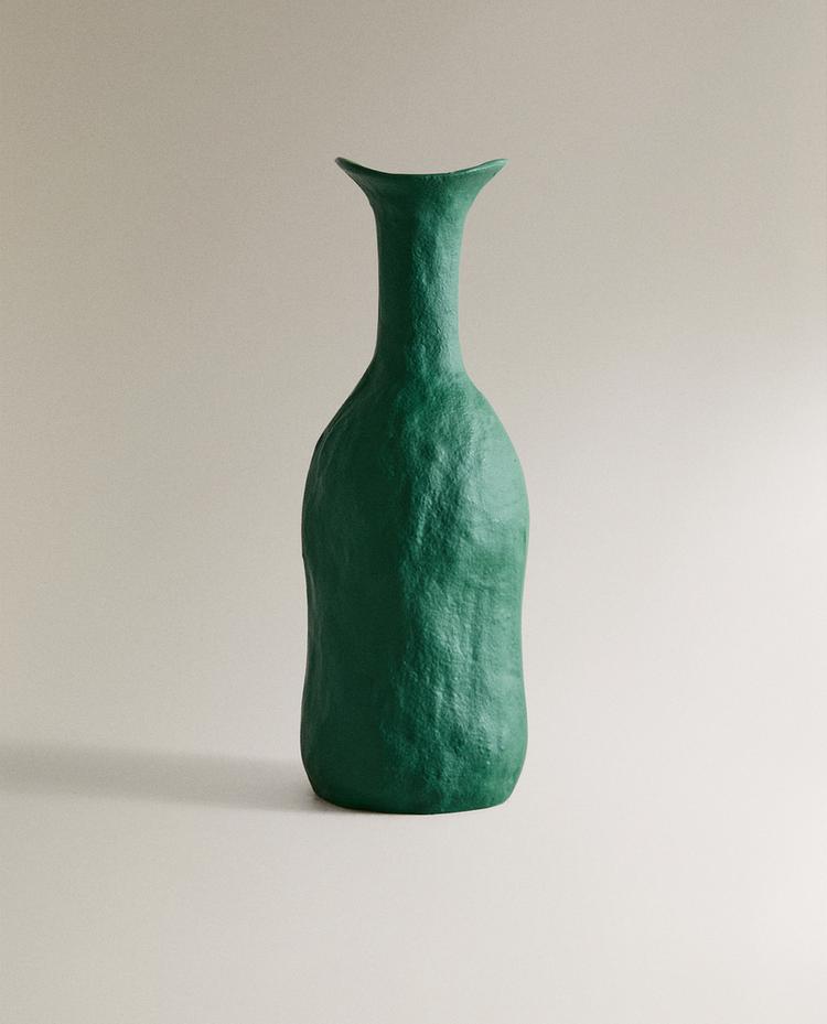 IRREGULAR NARROW METAL VASE