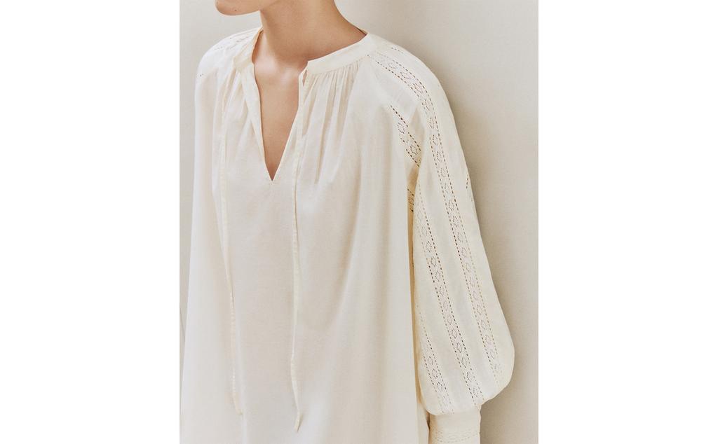 CAMISÓN ALGODÓN ENCAJE CALADO