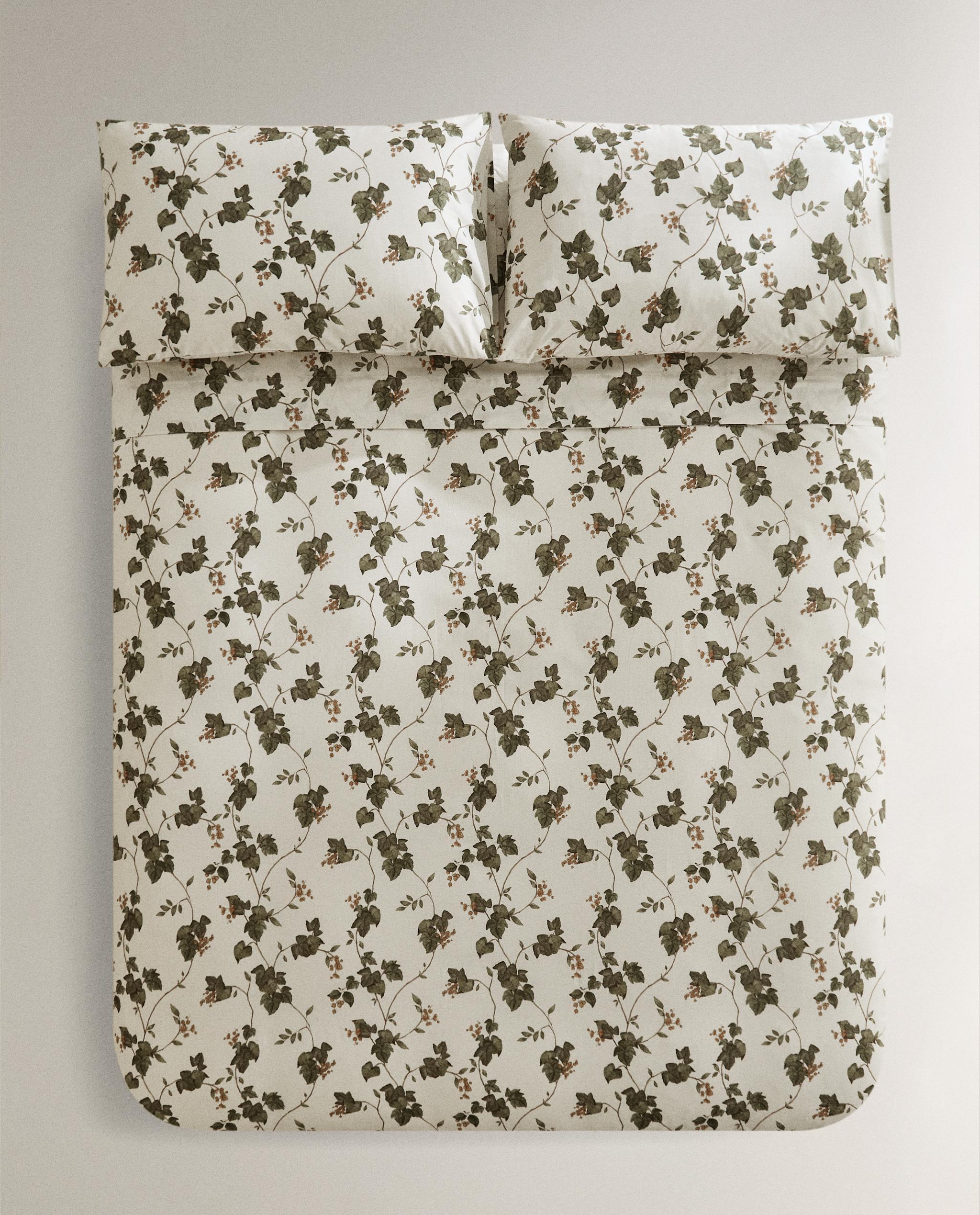 【16日まで限定価格】ZARA  花柄デュベカバーセット フラワープリント サテンデュべカバー | Zara Home 日本/Japan