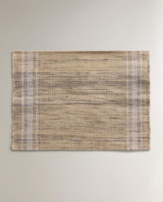 RAMIE PLACEMAT WITH STRIPES