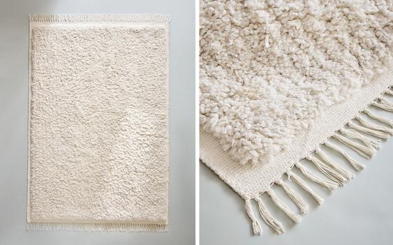 RECTANGULAR TEXTURED COTTON RUG