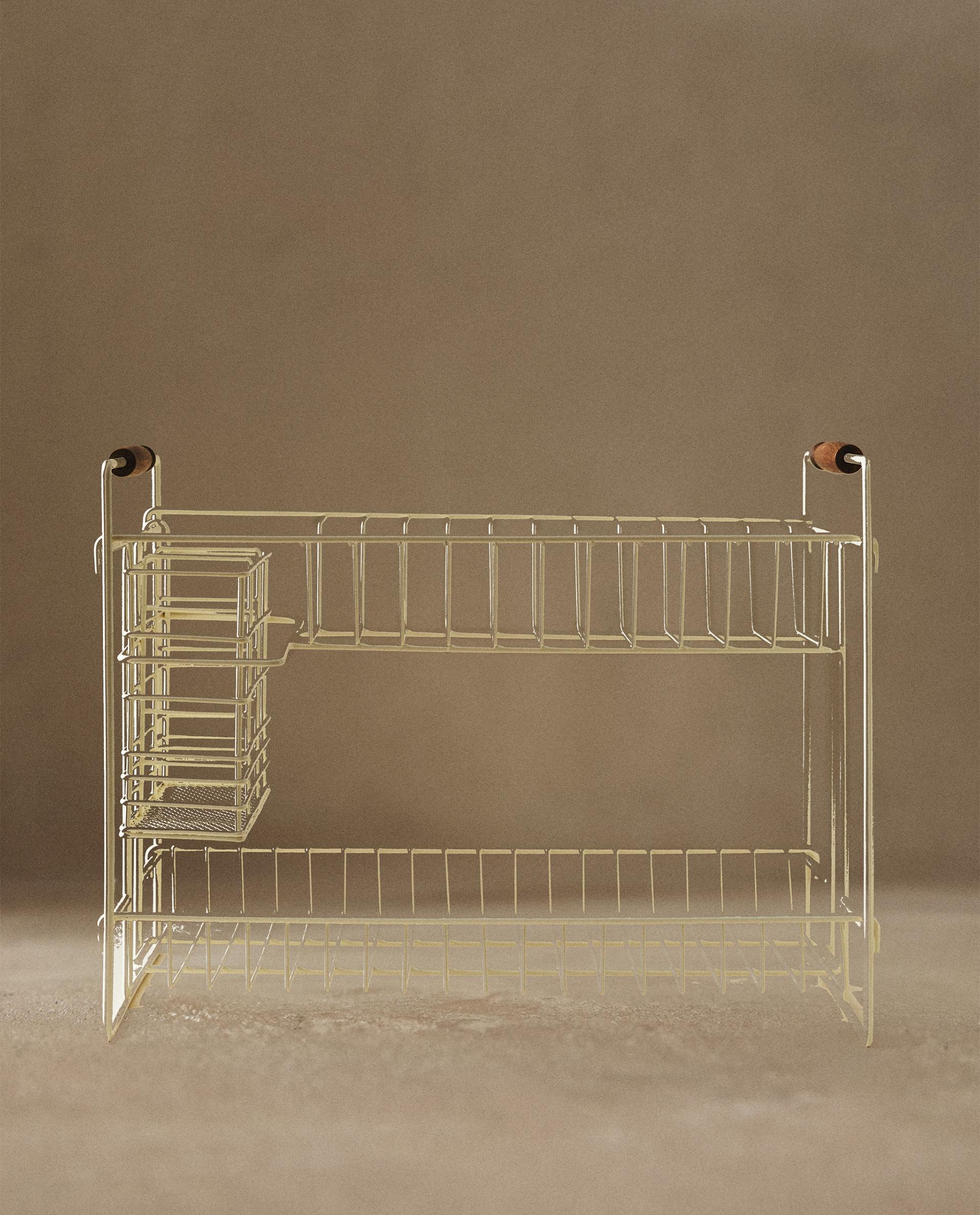 LACQUERED METAL DISH DRAINER