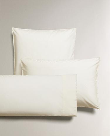 KIDS' PILLOWCASE WITH EMBROIDERED TRIM DETAIL