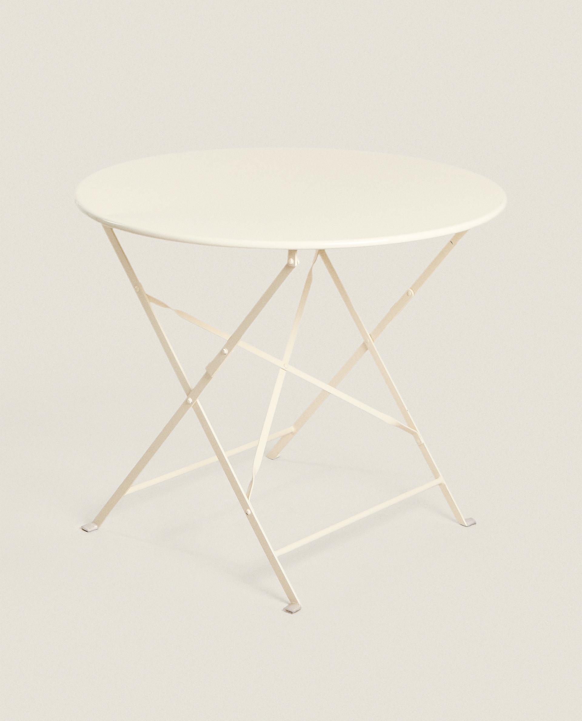 ROUND LACQUERED METAL TABLE