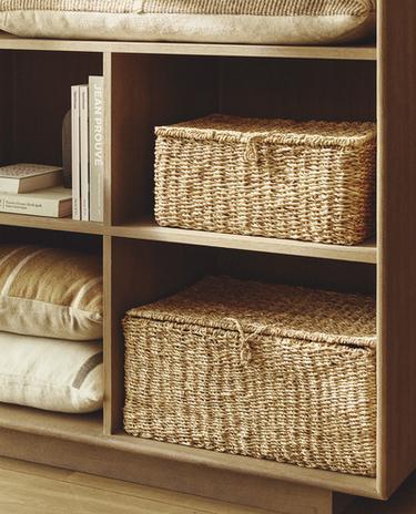 SEAGRASS BASKET WITH LID