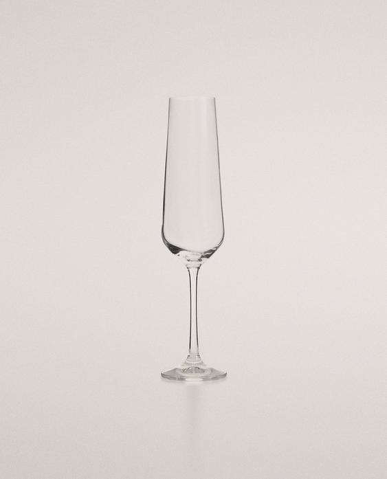 BOHEMIA CRYSTAL PLAIN FLUTE GLASS