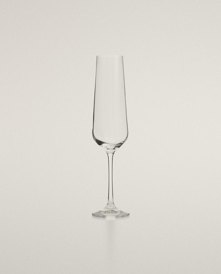 BOHEMIA CRYSTAL PLAIN FLUTE GLASS