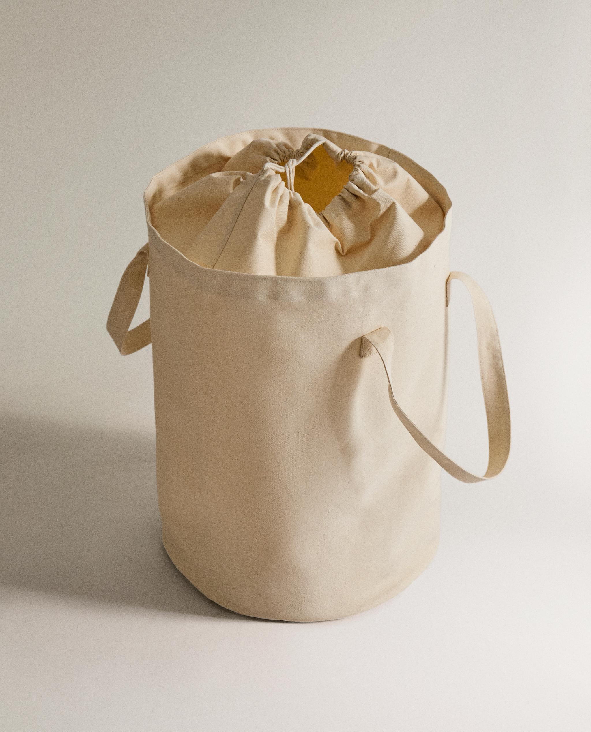 COTTON LAUNDRY BASKET