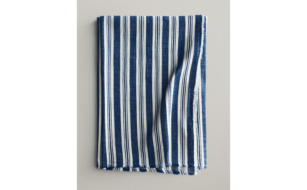 STRIPED COTTON THROW