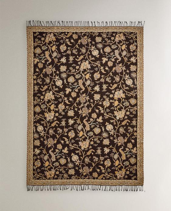 بطانية بأزهار جاكار بطانية بأزهار جاكار