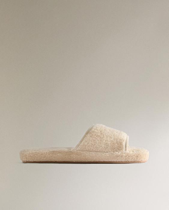 FLATFORM TERRY SLIPPERS