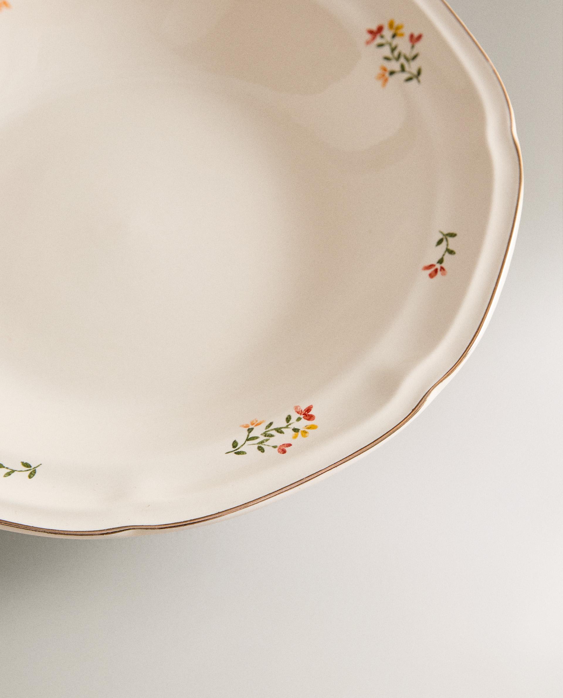FLORAL PORCELAIN SOUP PLATE product thumbnail 2