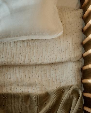 شرشف موسلين للأطفال بأزهار