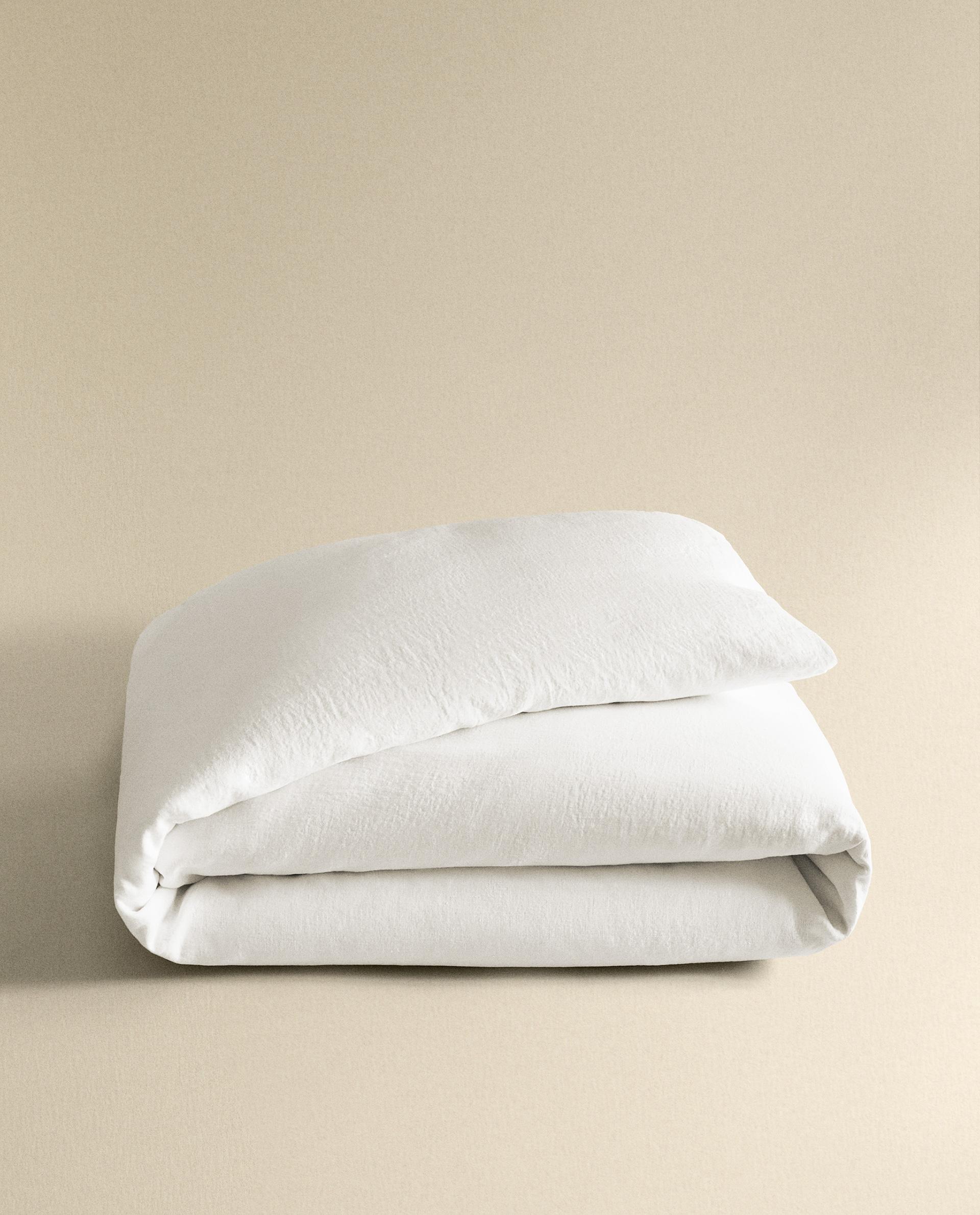 WASHED LINEN DUVET COVER (160 GxM²) WASHED LINEN DUVET COVER (160 GxM²)