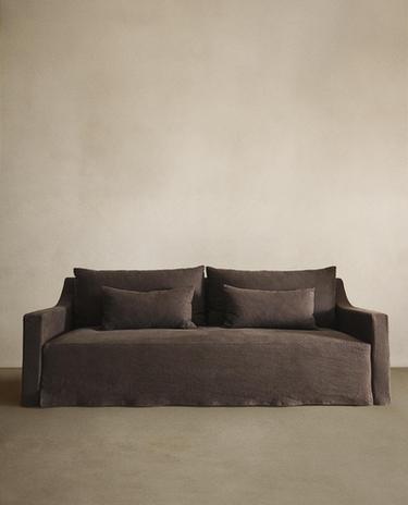 WASHED LINEN SLIPCOVER COUCH