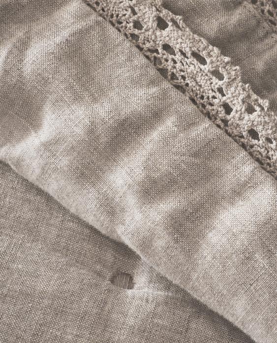 ÉDREDON LIN DENTELLE ÉDREDON LIN DENTELLE