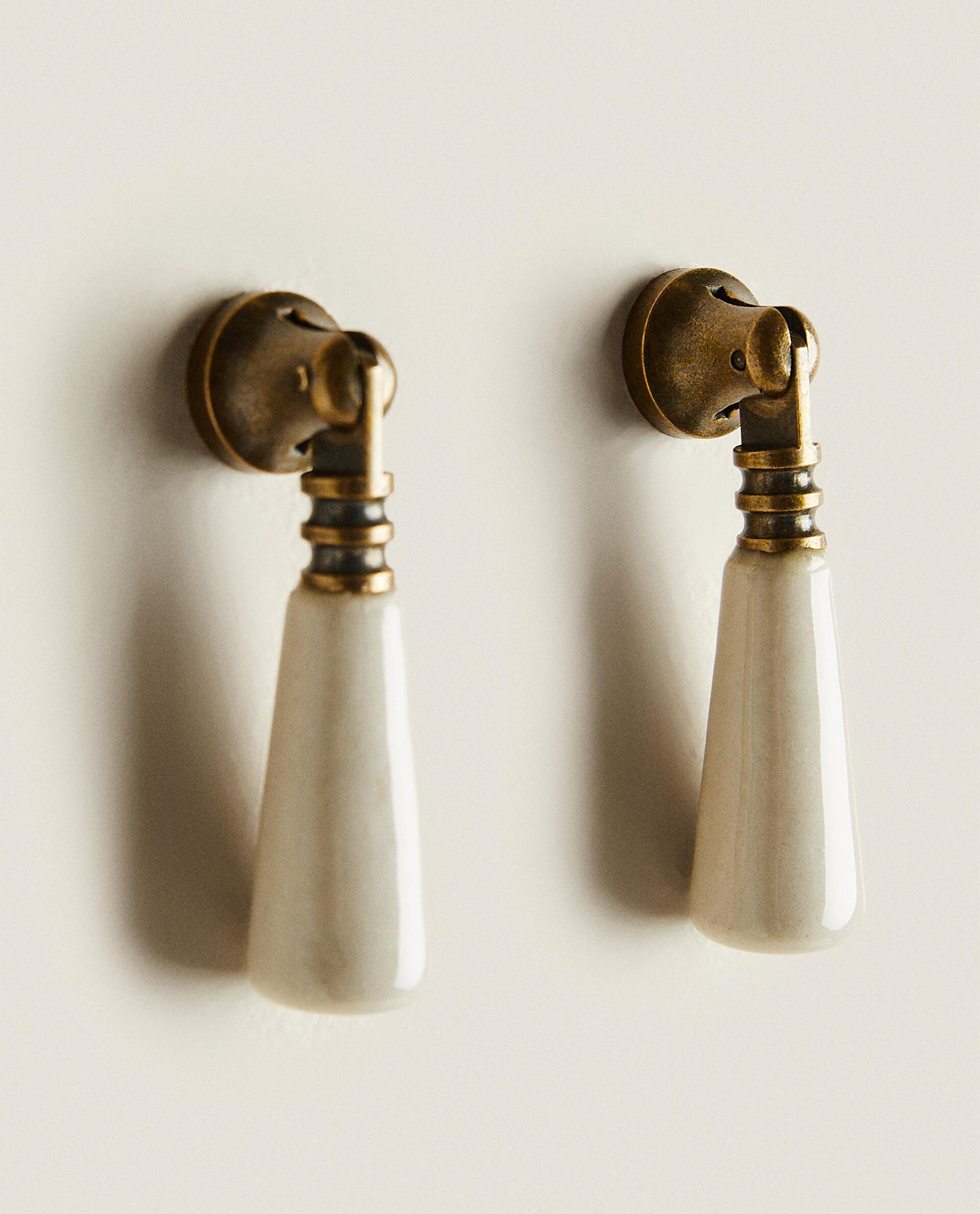 PACK OF DROPLET CERAMIC HANDLES (PACK OF 2) product thumbnail 4