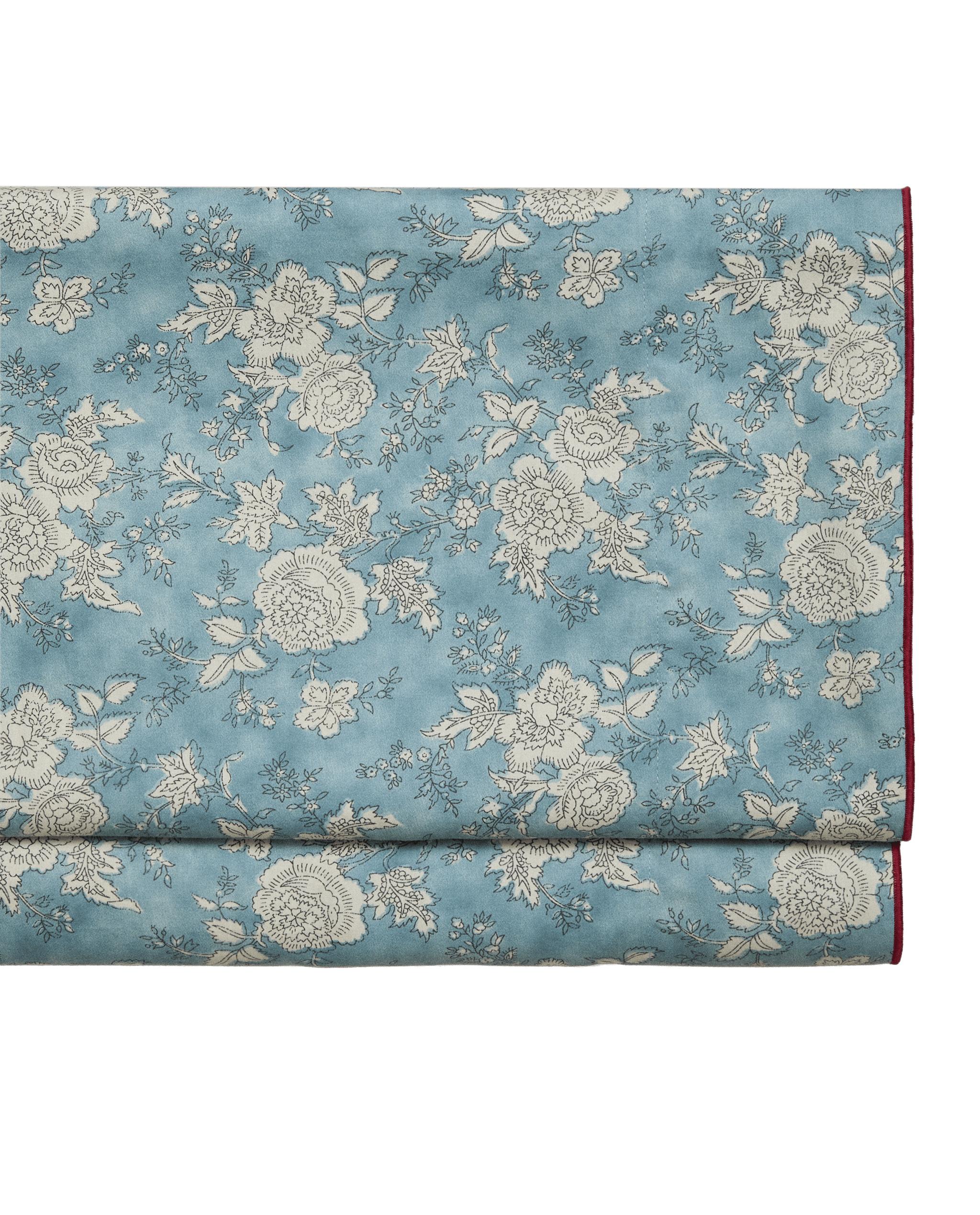 SATEEN FLORAL PRINT FLAT SHEET WITH PIPING product thumbnail 9