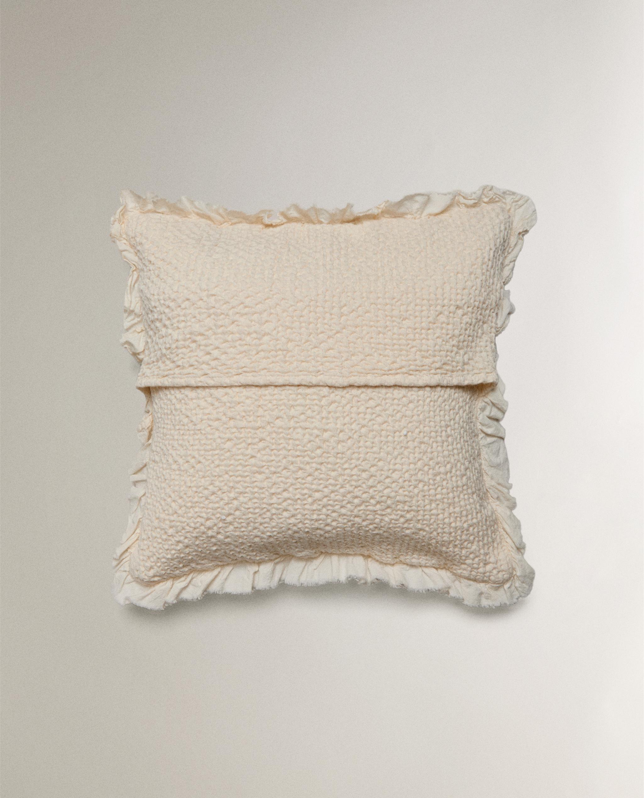 キッズ ミニワッフル フリル クッションカバー | Zara Home 日本/Japan