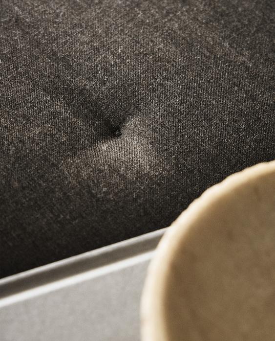 COTTON AND CASHMERE QUILTED BEDSPREAD