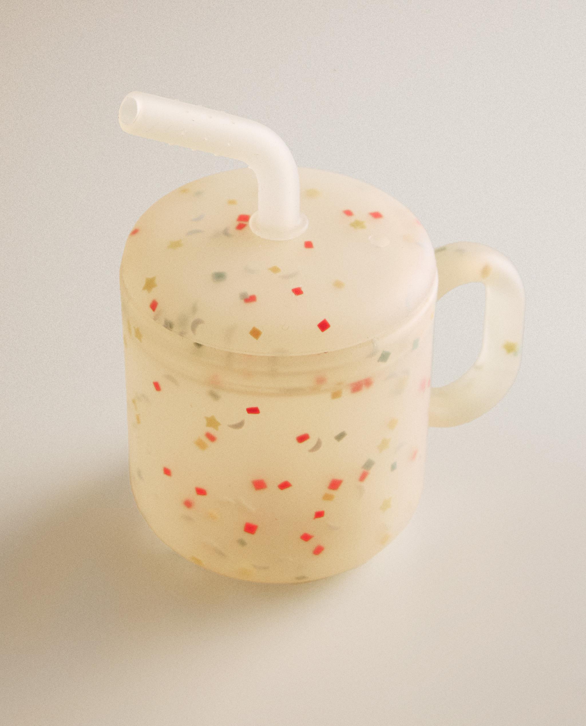 KIDS' SILICONE CONFETTI TUMBLER WITH STRAW product thumbnail 9