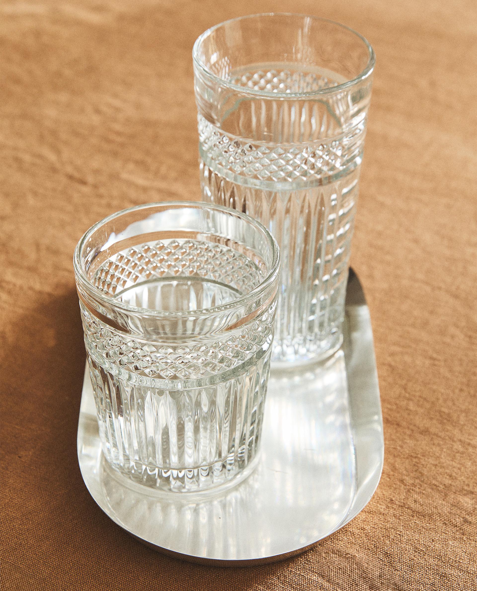ラリック　バラ模様グラス2個セット レリーフデザイン入りグラスセット | Zara Home 日本/Japan