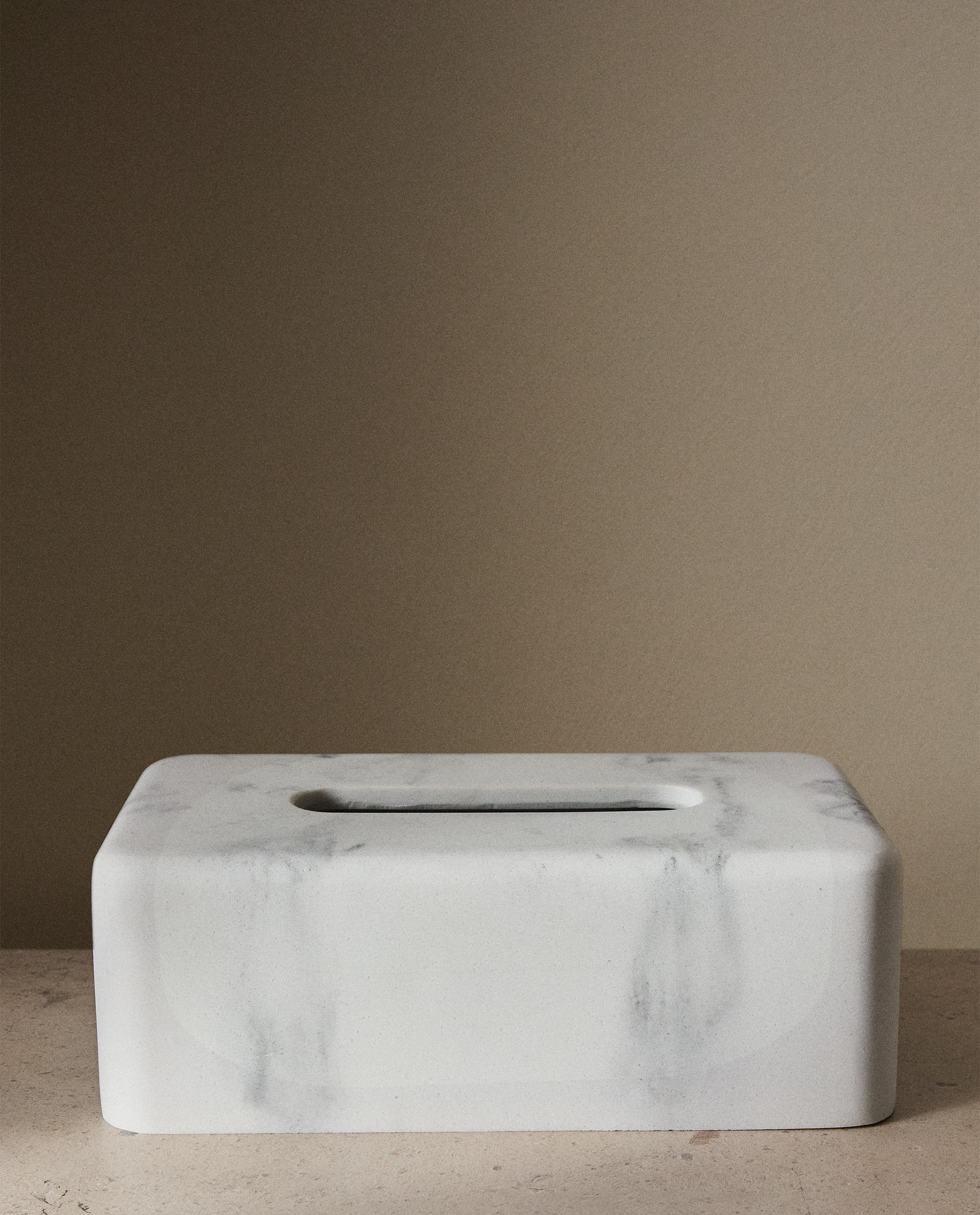 MARBLE-EFFECT TISSUE BOX