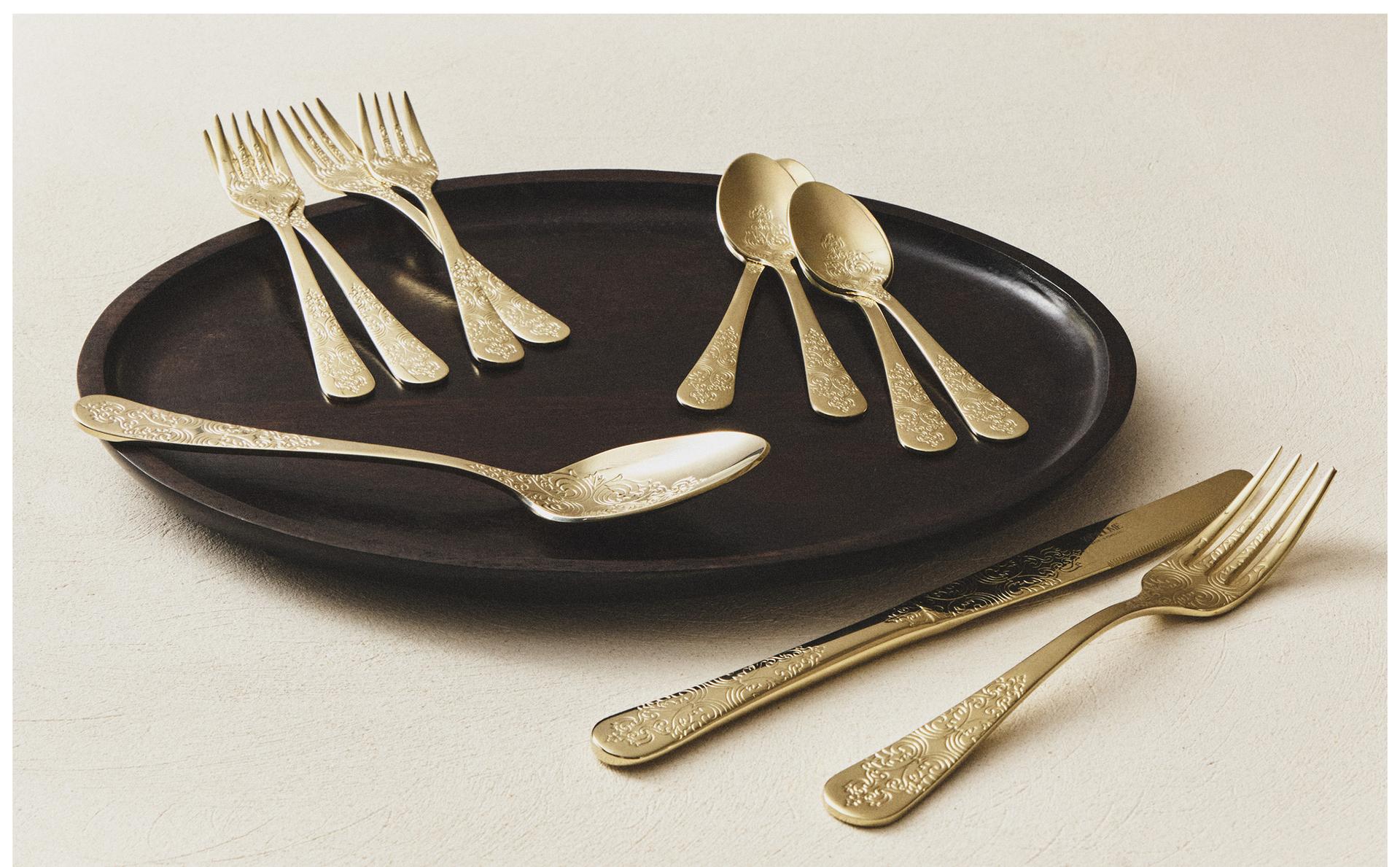 GRAVIERTES STAHLBESTECK GRAVIERTES STAHLBESTECK