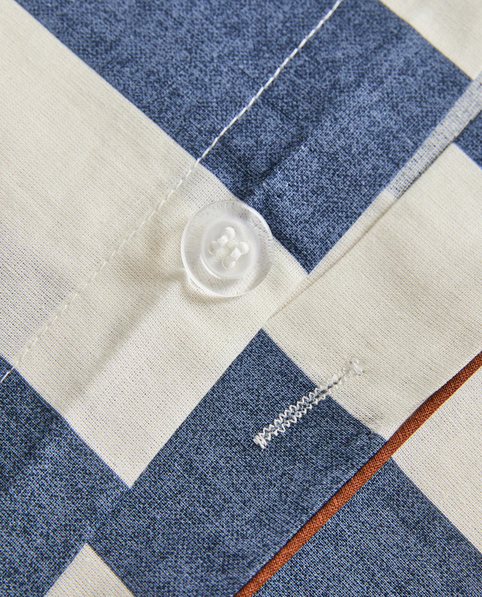 STRIPED WASHED COTTON DUVET COVER product thumbnail 4