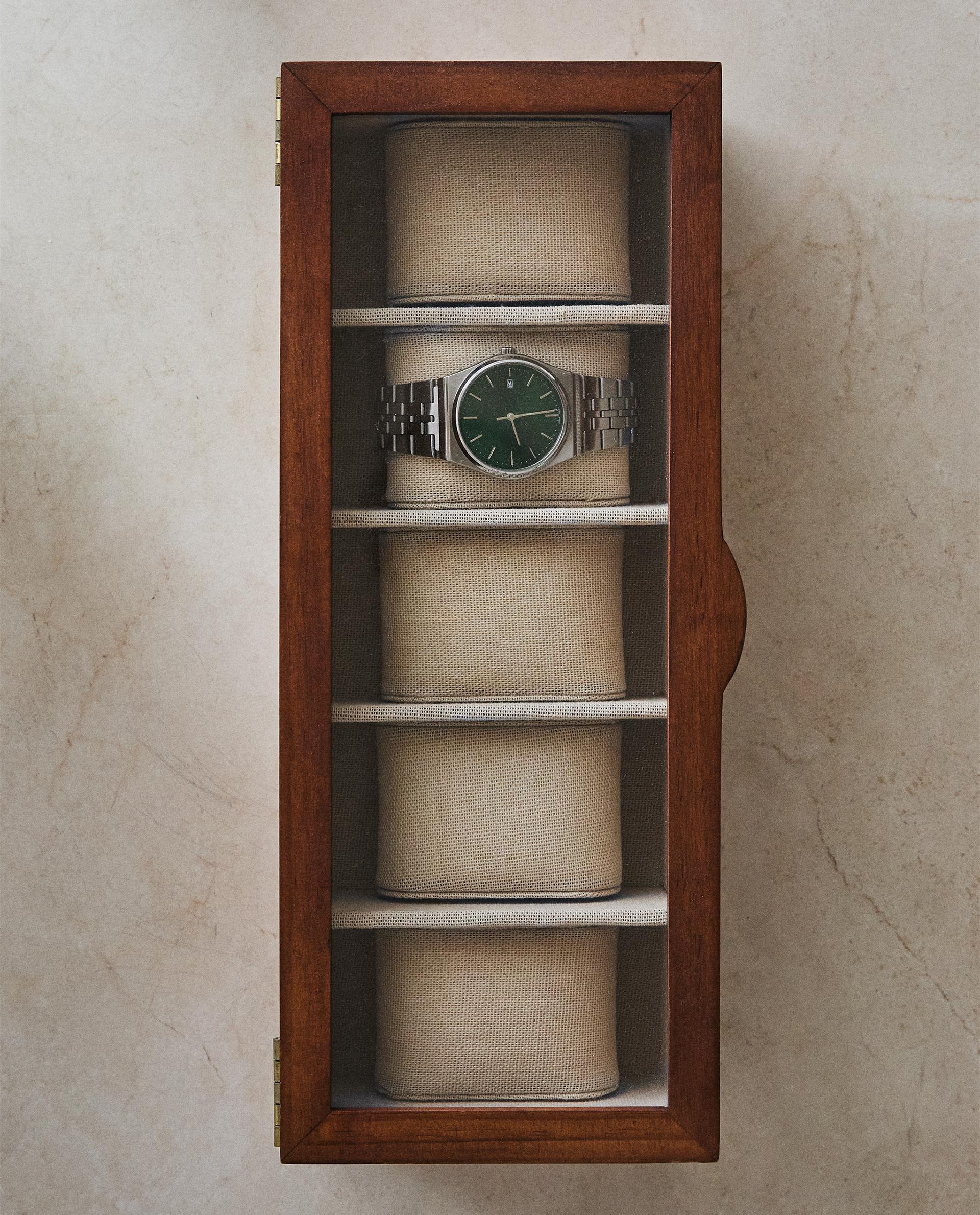 WOODEN AND LINEN WATCH BOX product thumbnail 10