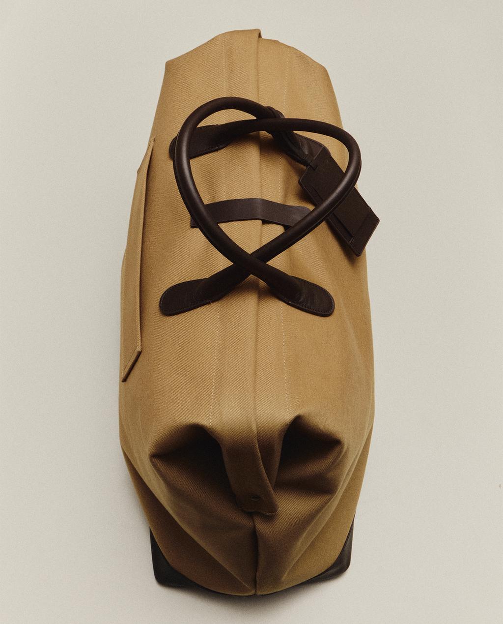 PAMUČNA PUTNA TORBA S DUGMETOM