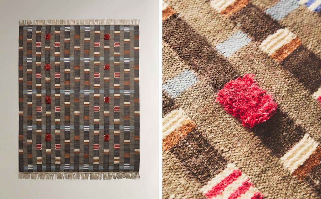 TEXTURED WOOL RUG X COLLAGERIE