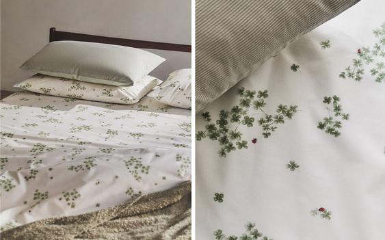 CLOVER AND LADYBIRD COTTON DUVET COVER