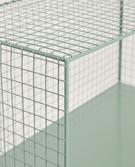 Étagère Métal 3 Niveaux avec Portes Rabattables
