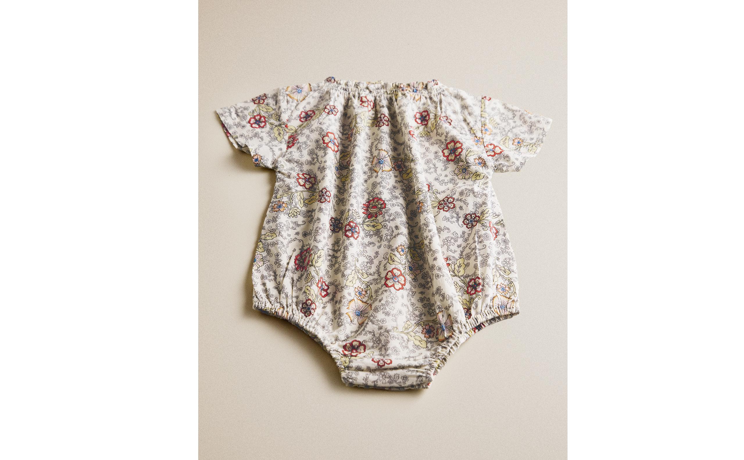 FLORAL PRINT BABY ROMPER product thumbnail 9