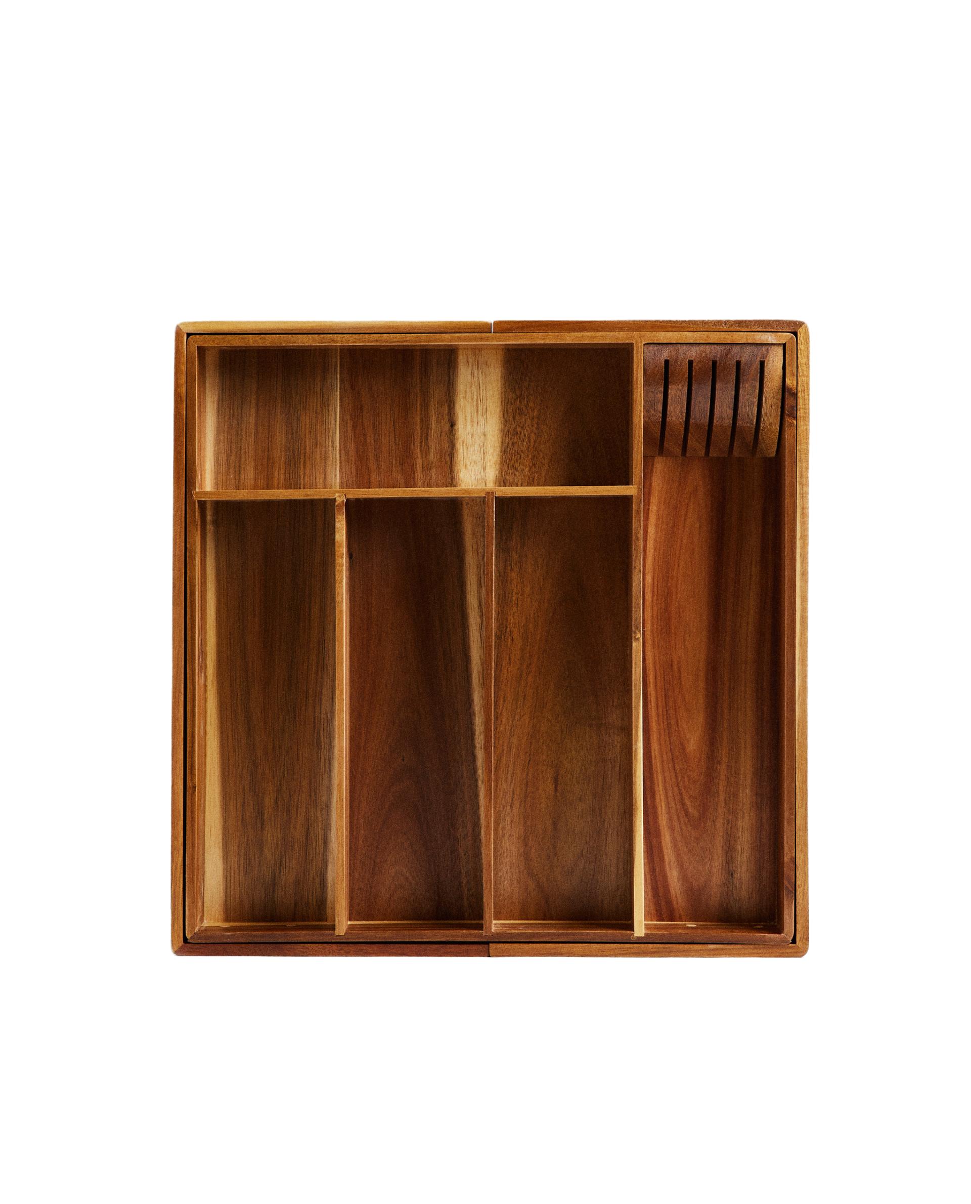EXTENDIBLE WOODEN CUTLERY TRAY product thumbnail 2