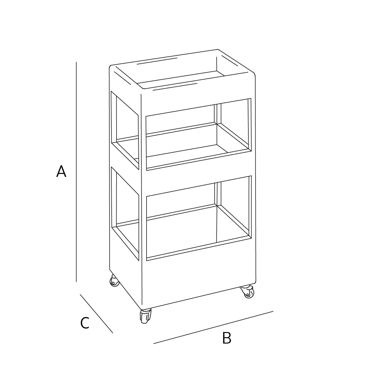 WOODEN STORAGE UNIT
