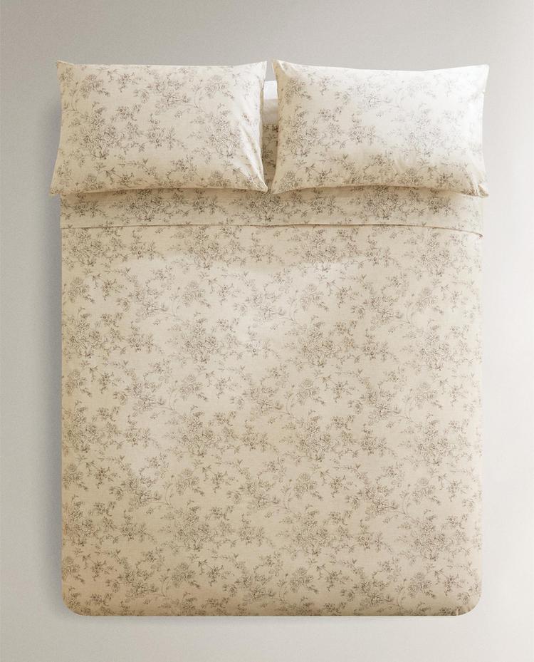 FLORAL PRINT DUVET COVER