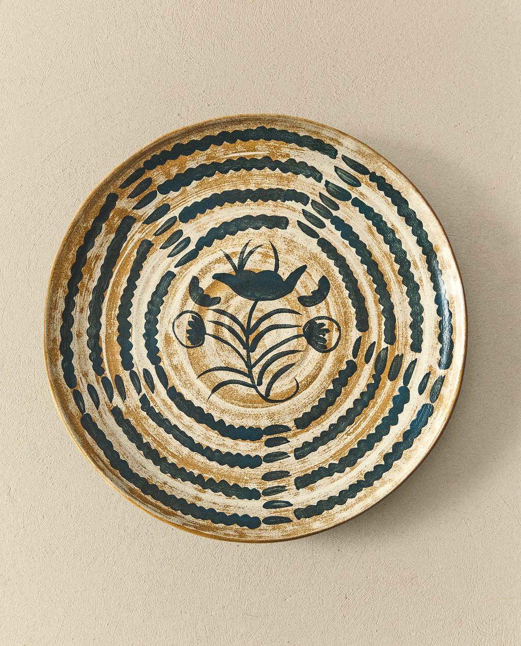 TRAVESSA REDONDA DE GRÊS FLORAL