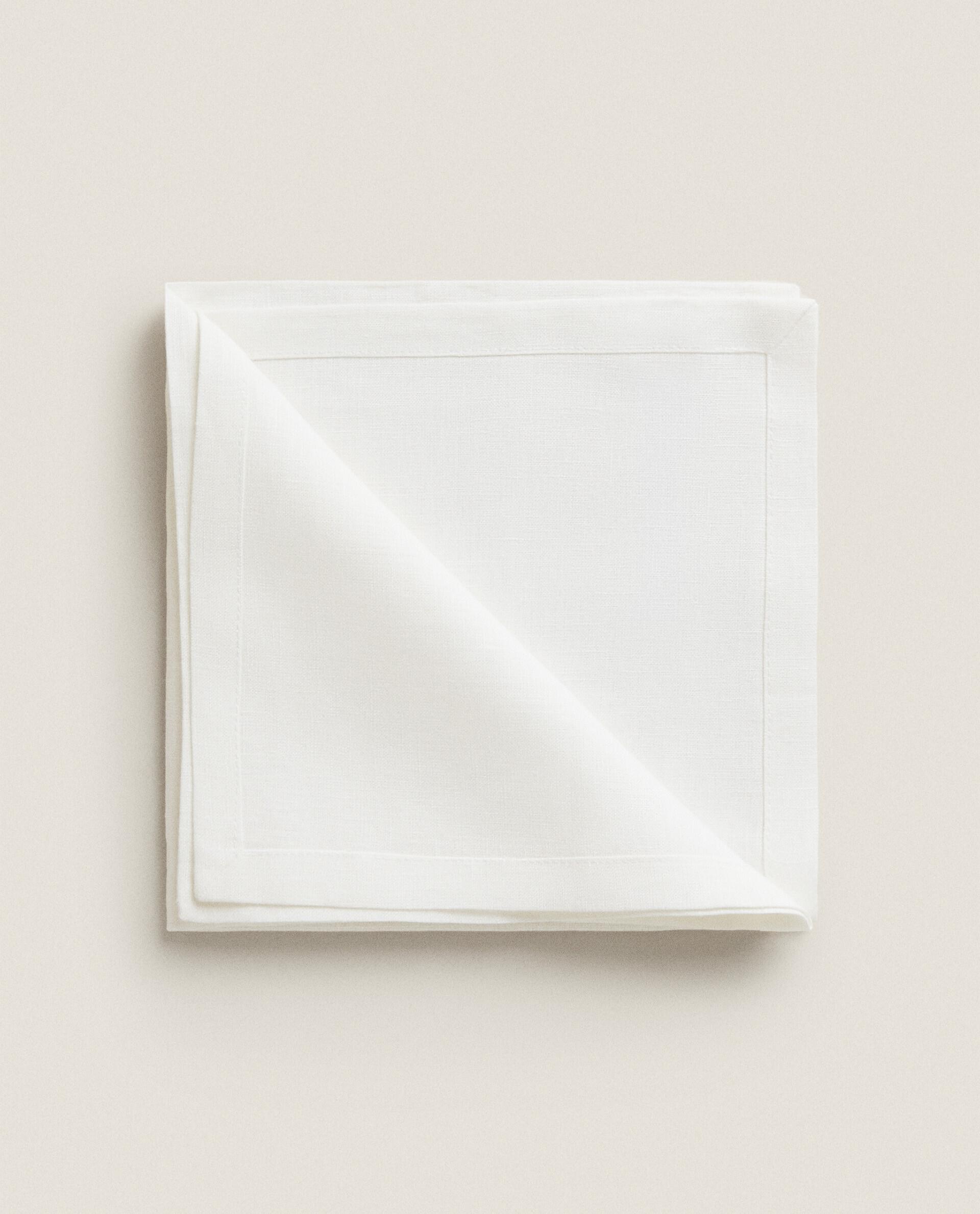 PACK OF PLAIN-COLOURED LINEN NAPKINS product thumbnail 9