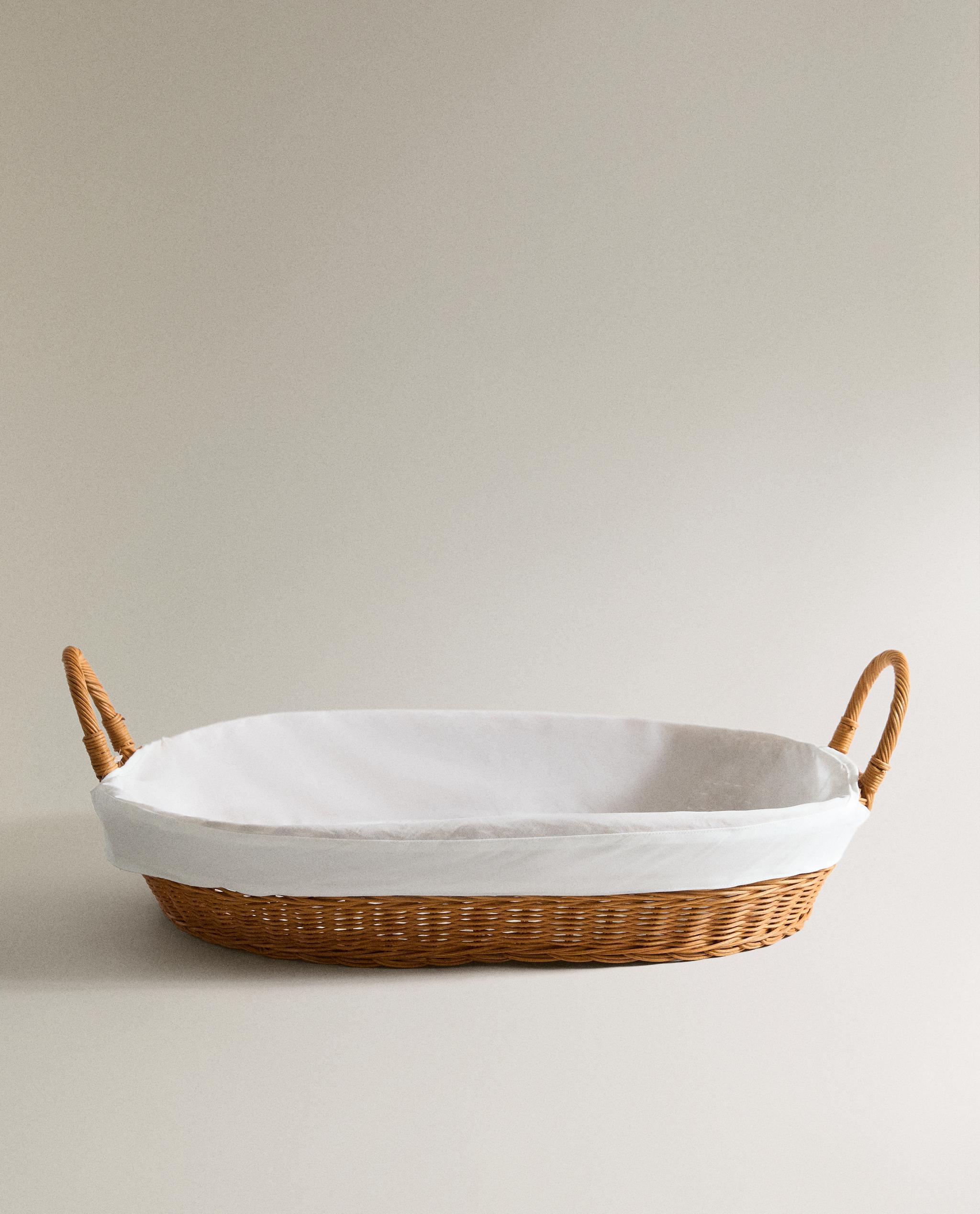 RATTAN AND COTTON IRONING BASKET product thumbnail 7