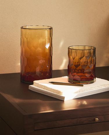 HONEYCOMB GLASS TUMBLER