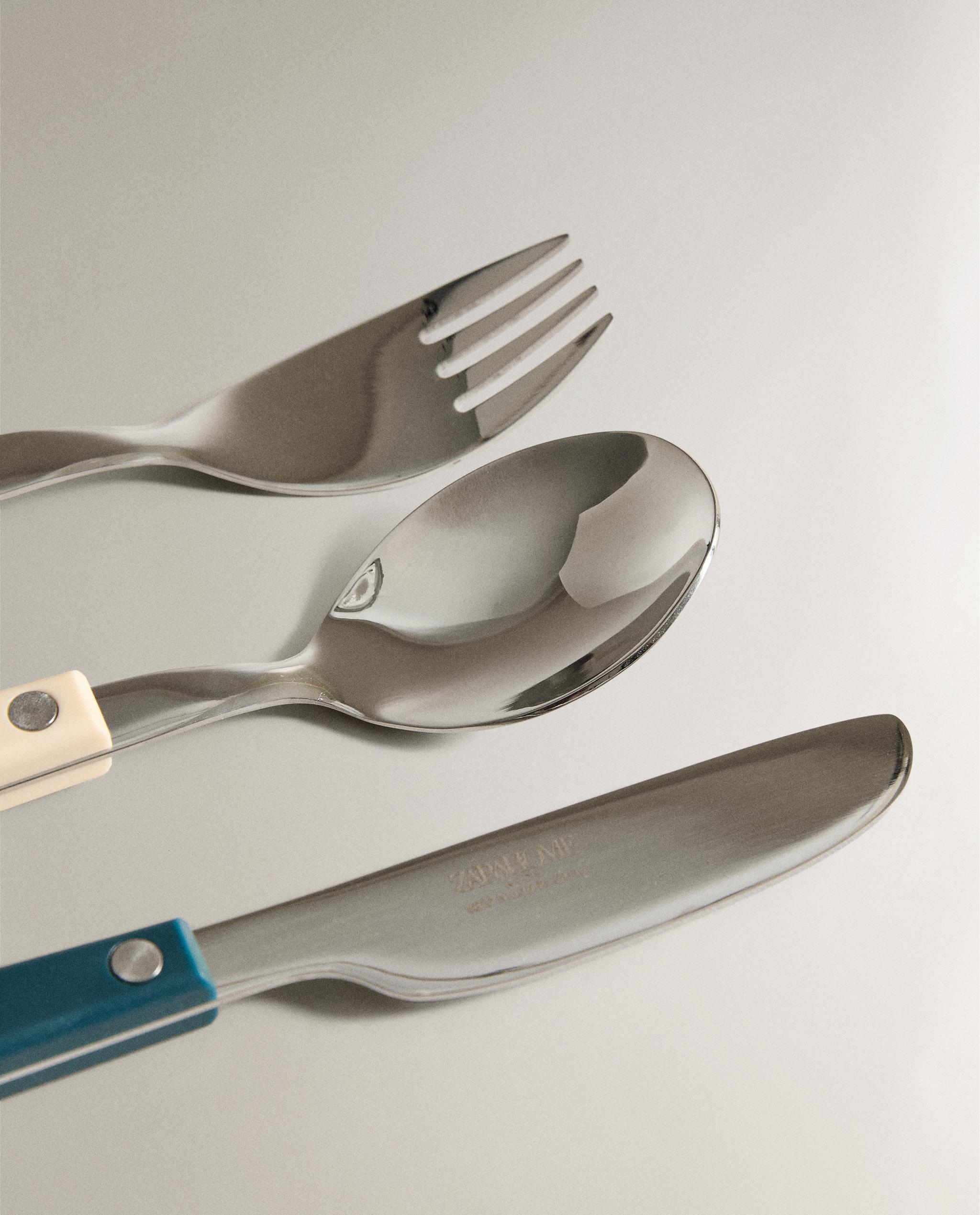 KIDS' CUTLERY SET IN WARM COLOURS (SET OF 3) product thumbnail 8