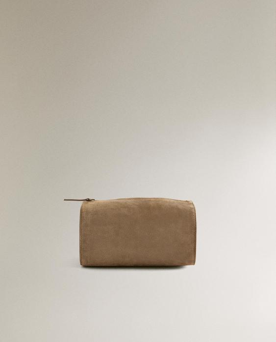 LEATHER WASH BAG
