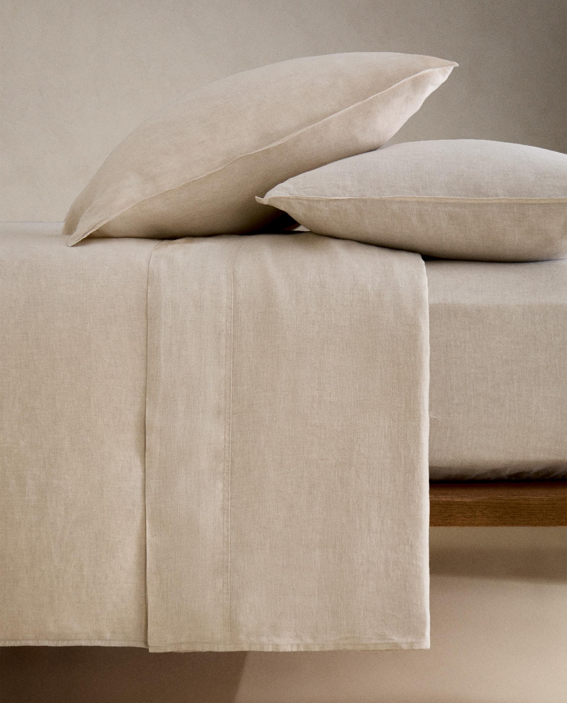 160 GxM²) ウォッシュリネン フラットシーツ | Zara Home 日本/Japan