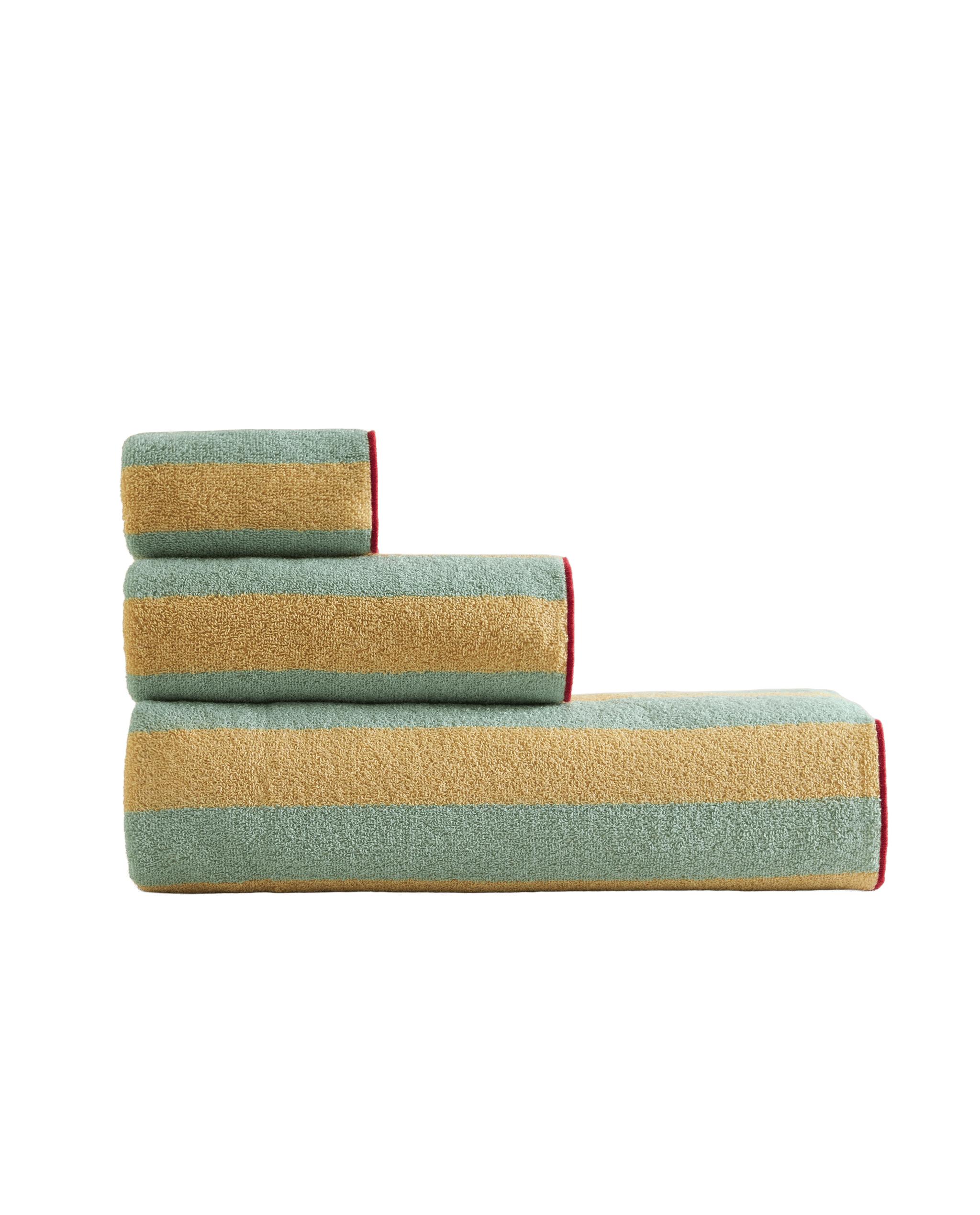STRIPED TOWEL WITH TOPSTITCHING product thumbnail 2