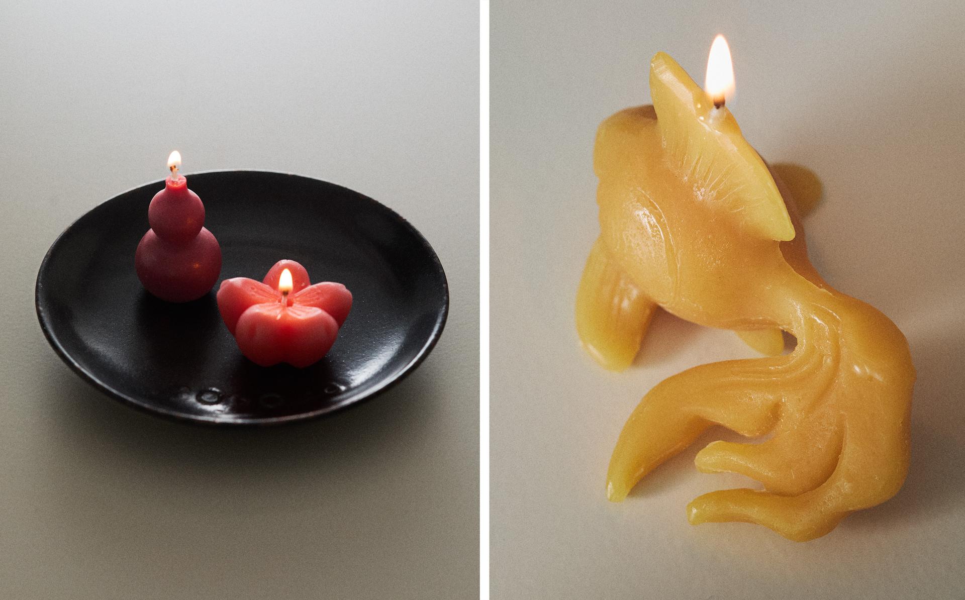 SET OF FLEUR D'OSMANTHUS SCENTED CANDLES SET OF FLEUR D'OSMANTHUS SCENTED CANDLES